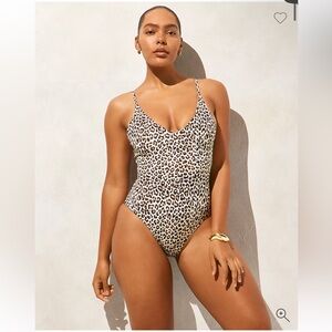 J Crew snow leopard print one piece size medium‎